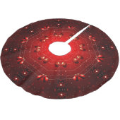 Rode decoratieve kerstboomzoom kerstboom rok (Gekanteld)