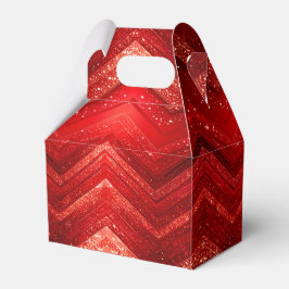 Rode Decoratieve Kerstmis Glitter Vakantie Cadeaud Bedankdoosjes