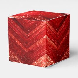 Rode Decoratieve Kerstmis Glitter Vakantie Favorie Bedankdoosjes