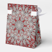 Rode Decoratieve Kerstvakantie Cadeaubox Bedankdoosjes (Achterkant)