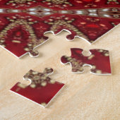 Rode decoratieve legpuzzel (Zijkant)