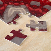 Rode decoratieve legpuzzel (Zijkant)