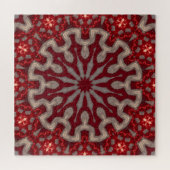Rode decoratieve legpuzzel (Horizontaal)