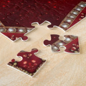 Rode decoratieve legpuzzel (Zijkant)