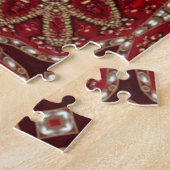 Rode decoratieve legpuzzel (Zijkant)