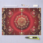Rode decoratieve Ornamenten Holiday Tissue Paper Tissuepapier (Craft)