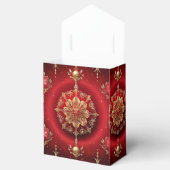 Rode Decoratieve Ornamenten Vakantie Cadeaubox Bedankdoosjes (Geopend)