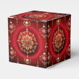 Rode Decoratieve Ornamenten Vakantie Cadeaubox Bedankdoosjes