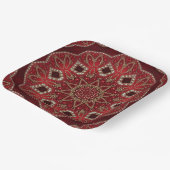 Rode decoratieve papieren bord (Gebogen)