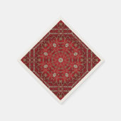 Rode decoratieve servetten (Hoek)