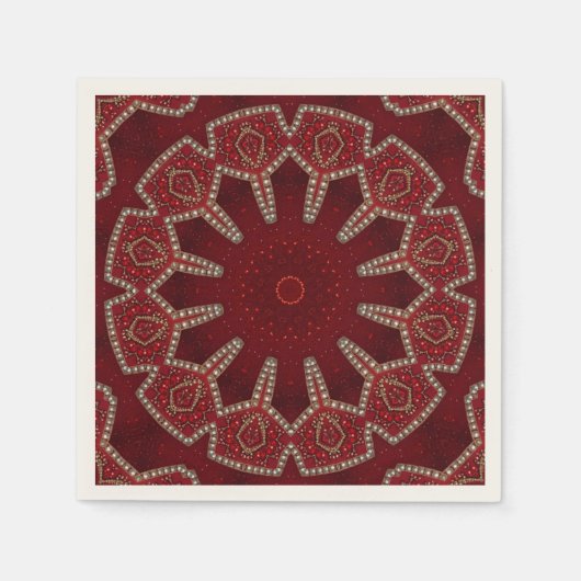 Rode decoratieve servetten (Voorkant)