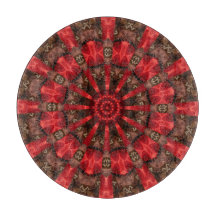Rode decoratieve snijplank