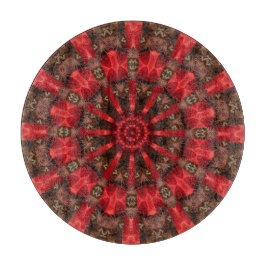 Rode decoratieve snijplank