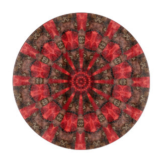 Rode decoratieve snijplank