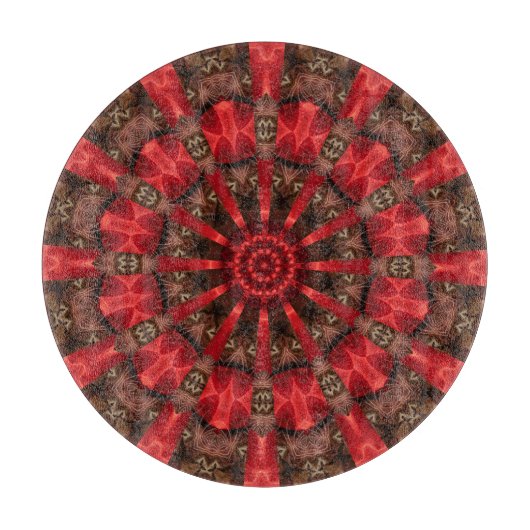 Rode decoratieve snijplank (Voorkant)