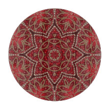 Rode decoratieve snijplank