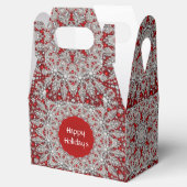 Rode Decoratieve Vakantie Cadeaubox Bedankdoosjes (Geopend)