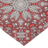 Rode Decoratieve Vakantie Tafel Runner Medium Tafelloper (Hoek)