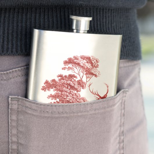  Rode Deer in het bos Flacon (Voorbeeld)