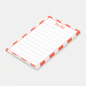 Rode dekletjes om een lijst op te stellen post-it® notes (Schuin)