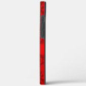 Rode demasingspatroon, gepersonaliseerde telefoond Case-Mate iPhone case (Achterkant / Links)