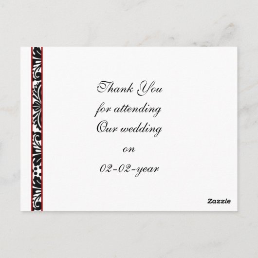 rode demask Dank je Kaarten (Achterkant)