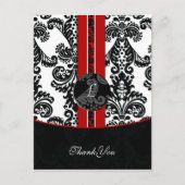 rode demask Dank je Kaarten (Voorkant)