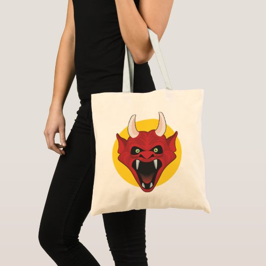 Rode demon tote bag (Voorkant (product))