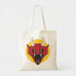 Rode demon tote bag