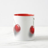 Rode dessert Glazed Cherries Mok (Midden)