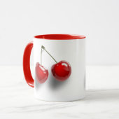 Rode dessert Glazed Cherries Mok (Voorkant links)