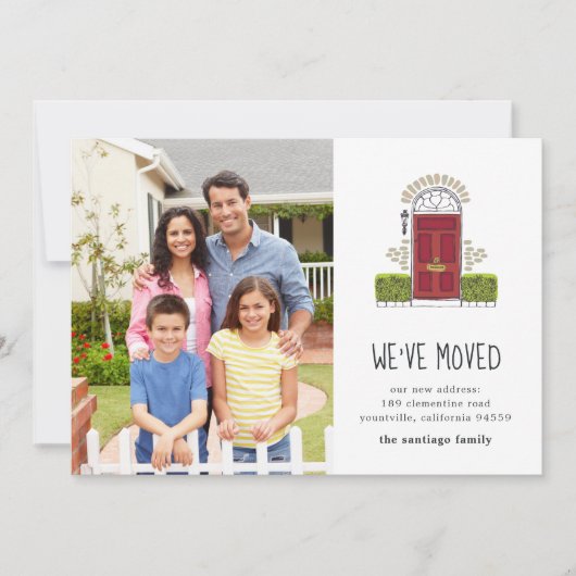 Rode deur | Aankondiging van fotobeweging (Voorkant)