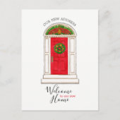 Rode Deur Ananas Nieuw Adres Briefkaart (Voorkant)