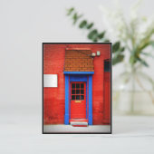 Rode deur briefkaart (Staand voorkant)