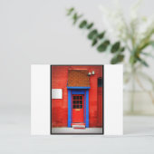 Rode deur briefkaart (Staand voorkant)