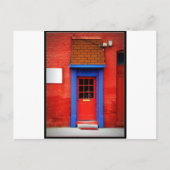Rode deur briefkaart (Voorkant)