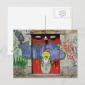Rode deur briefkaart (Voorkant / Achterkant)