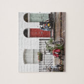 Rode deur, groene deur, Islington, Londen, Verenig Legpuzzel (Verticaal)