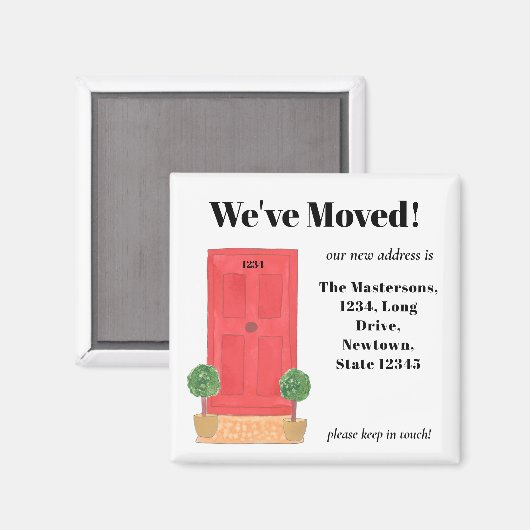 Rode deur hebben we Magnet verplaatst (Voorkant / Achterkant)