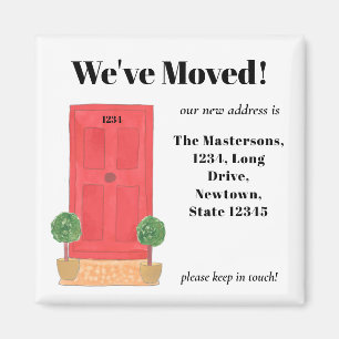 Rode deur hebben we Magnet verplaatst