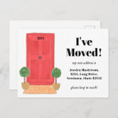 Rode deur ik heb het Briefkaart van de Aankondigin (Voorkant / Achterkant)