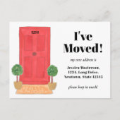 Rode deur ik heb het Briefkaart van de Aankondigin (Voorkant)