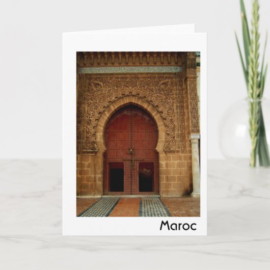 Rode deur kaart (Voorkant)