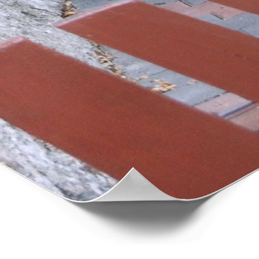 Rode deur met Boots Poster (Hoek)