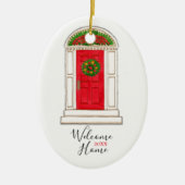 Rode deur - Nieuw startpunt Keramisch Ornament (Voorkant)