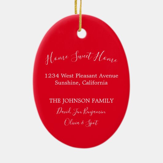 Rode deur - Nieuw startpunt Keramisch Ornament (Achterkant)