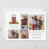 Rode deur | Nieuwe Home Fotocollage Feestdagenkaart (Voorkant)