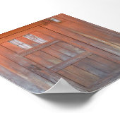 Rode deur poster (Hoek)