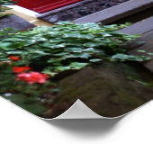 Rode deur (Poster) Poster (Hoek)