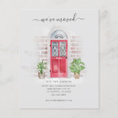 Rode deur we hebben Adres Bewegende Aankondiging B Flyer (Voorkant)